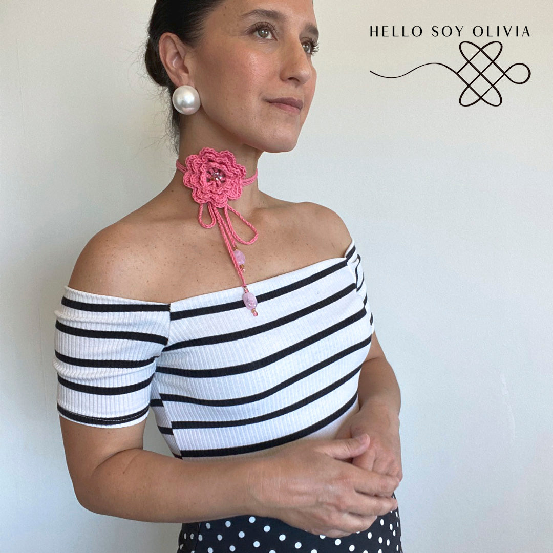 Choker Orquídea - Hello soy Olivia
