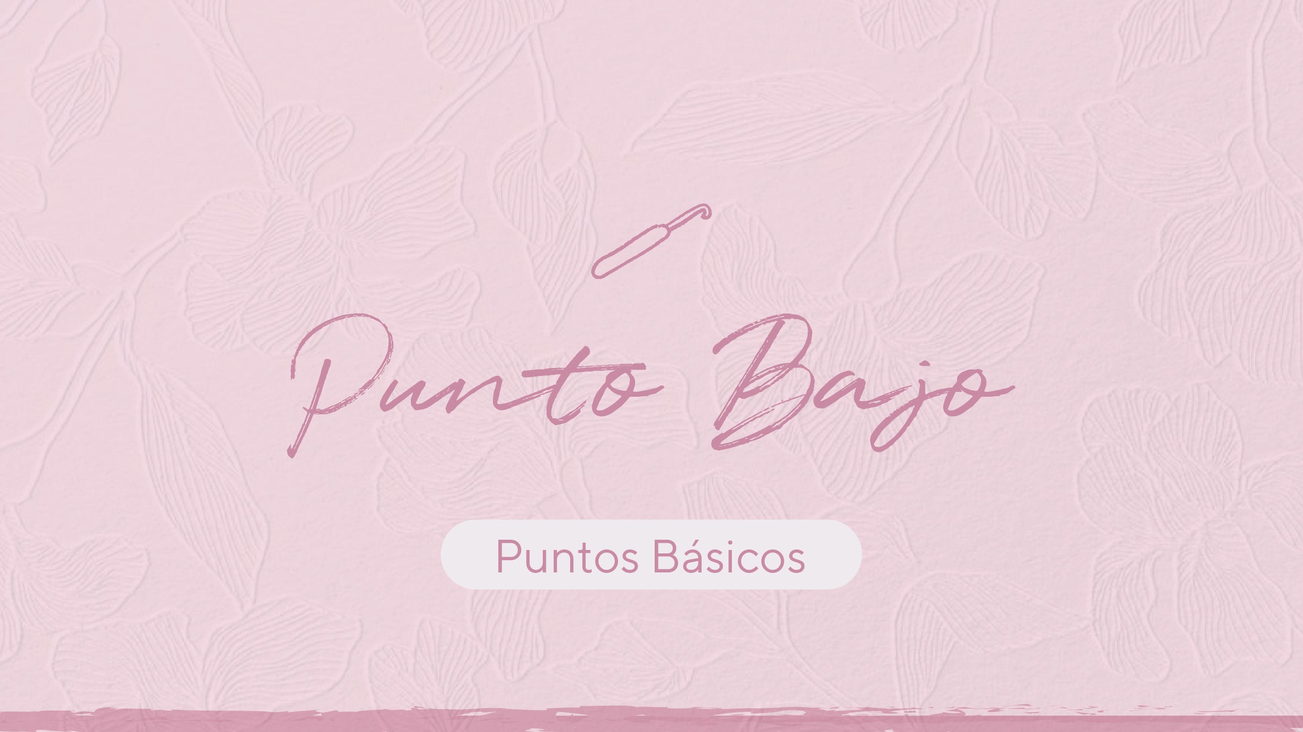 Crochet: Punto Bajo.