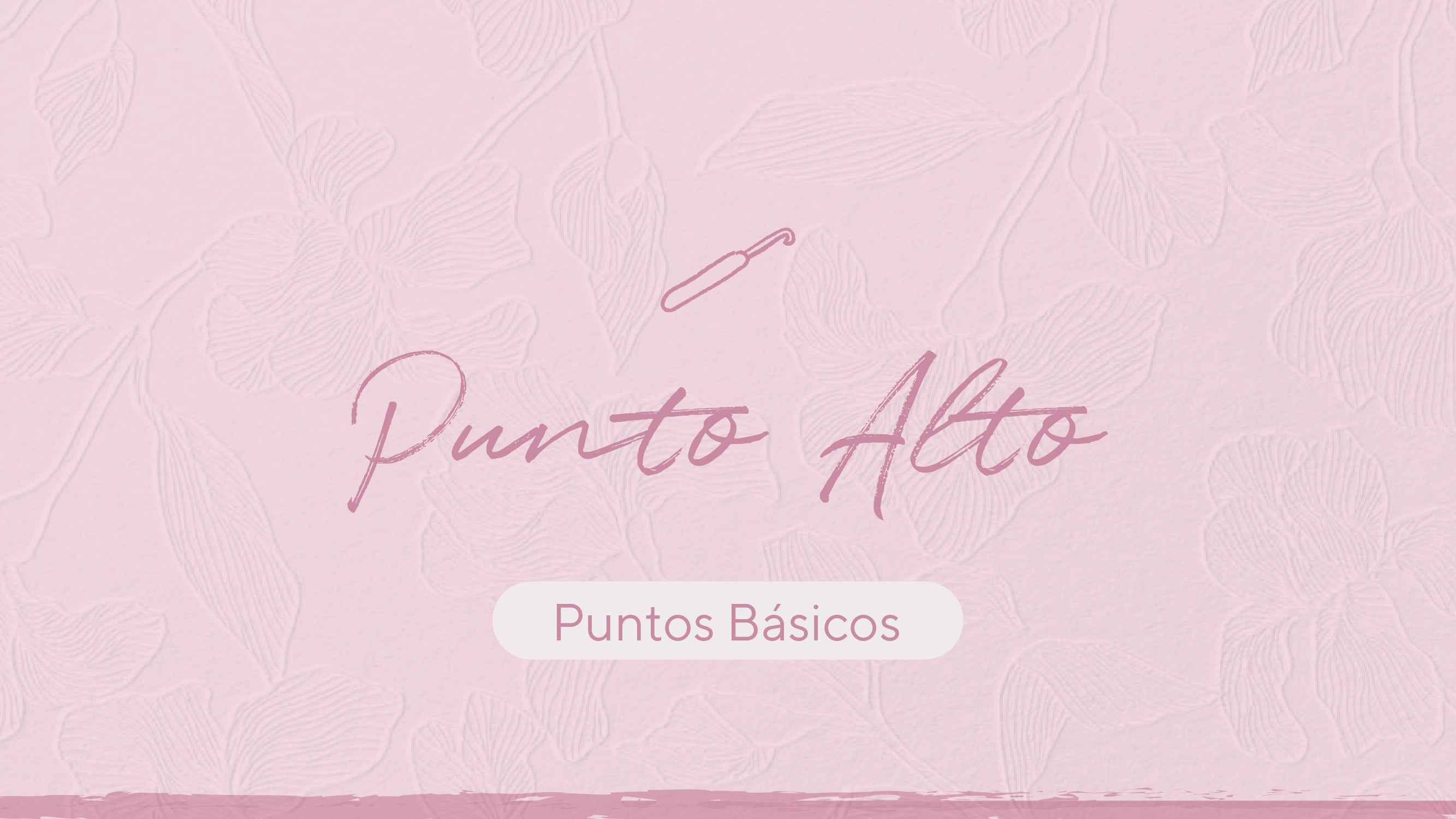 Crochet: Punto Alto.