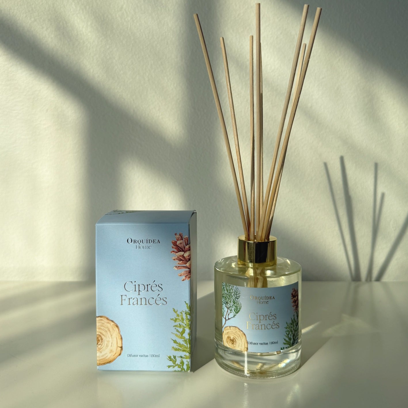 Difusor Ambiental Varitas 150ml - Ciprés Francés